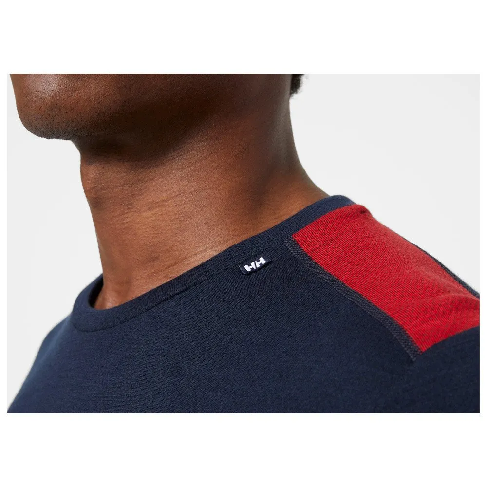 Ropa interior técnica Helly Hansen Lifa Merino Midweight Crew 598 Navy