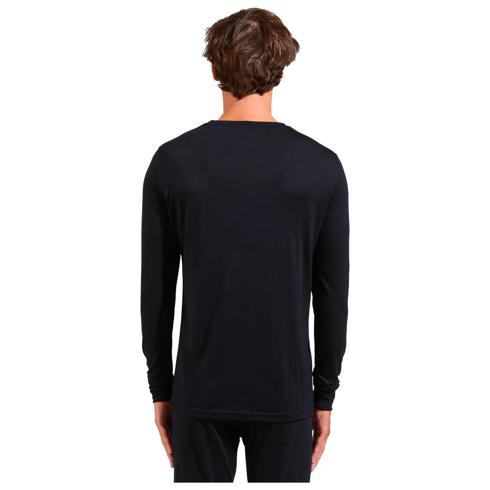 Ropa interior técnica Odlo Top Crew Neck L/S Merino 200 Black