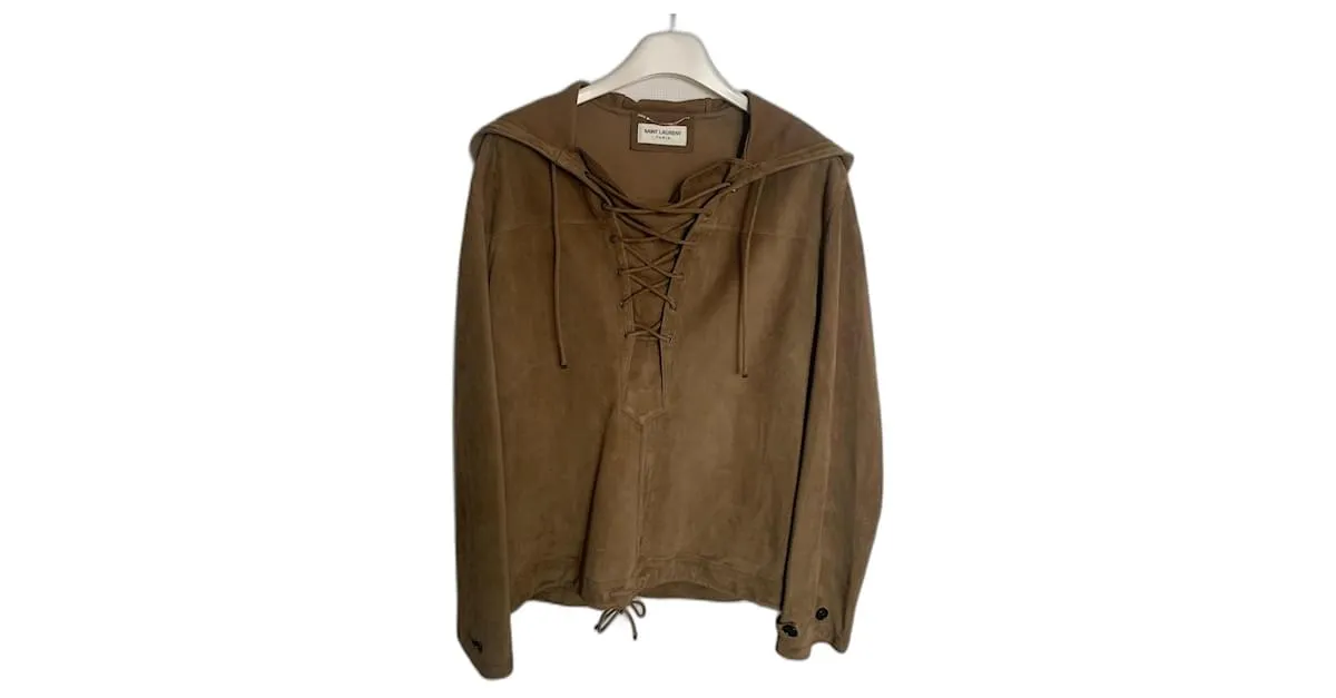 Saint Laurent Suéteres Camello 