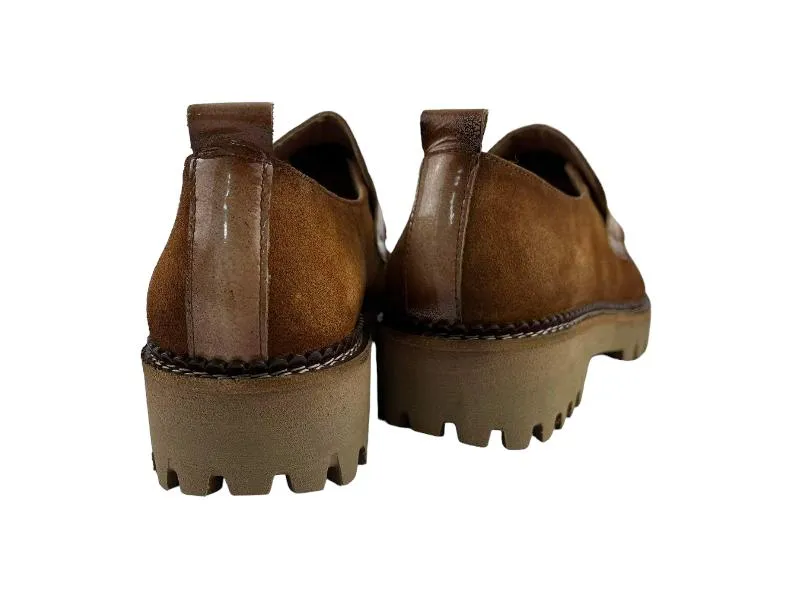 Salonissimos | Mocasines/Zapatos mujer planos piel ante Coya
