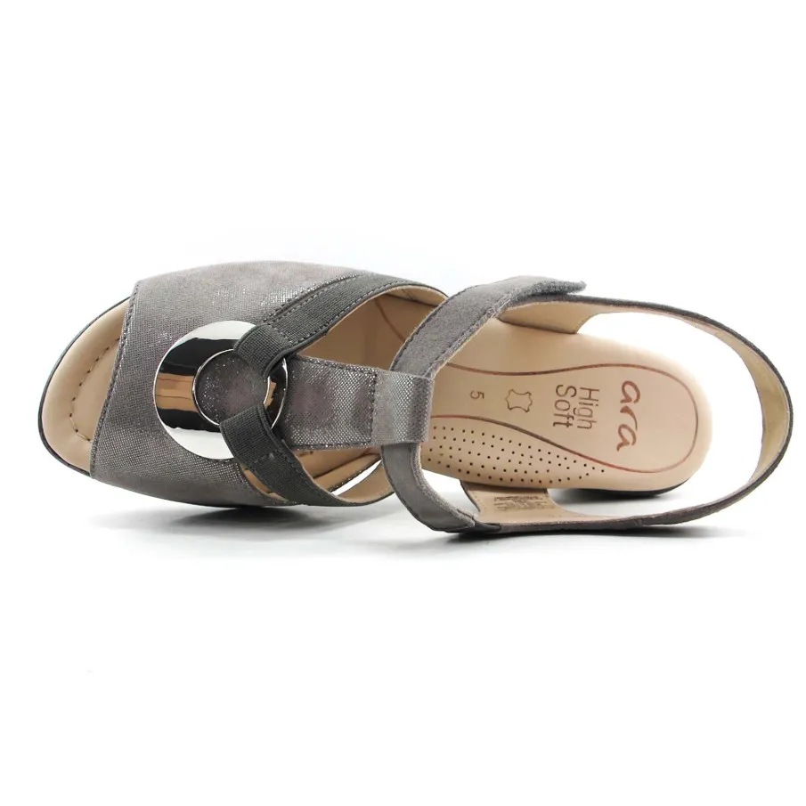 SANDALIA ARA LUGANO GRIS