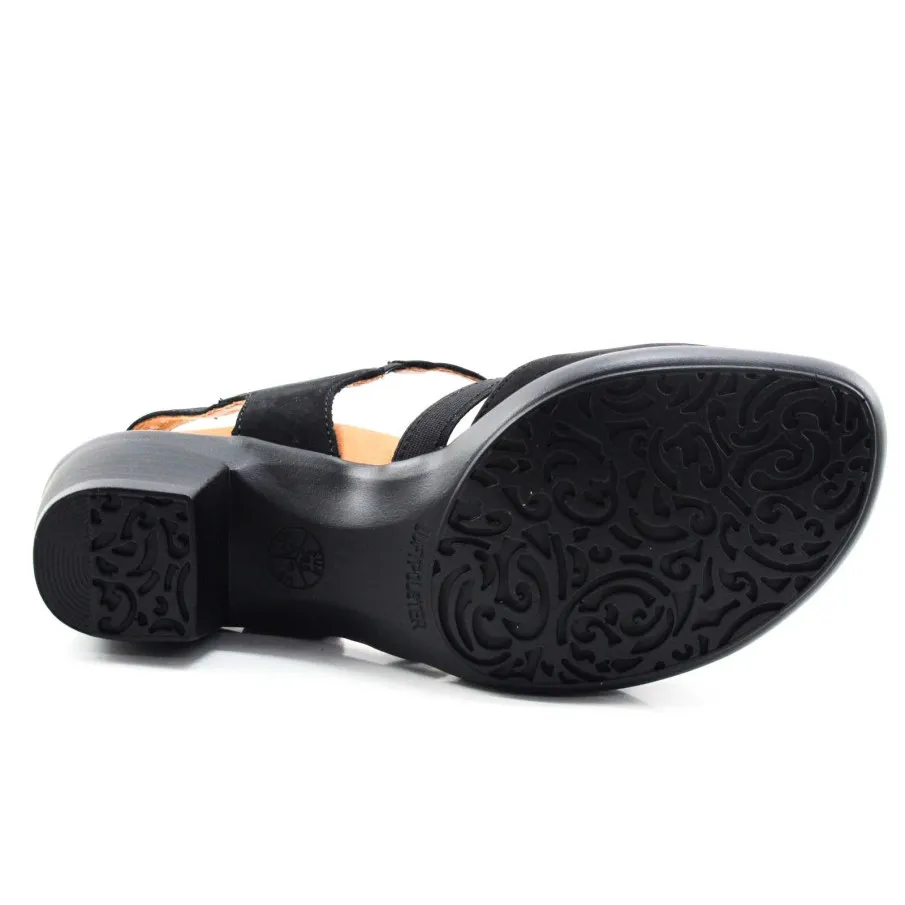 Sandalia color negro Ara chapa