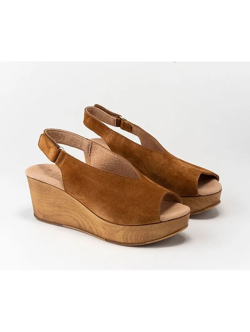 SANDALIA CON PLATAFORMA LINCE BY GIANNI ZENNA 90516 CUERO