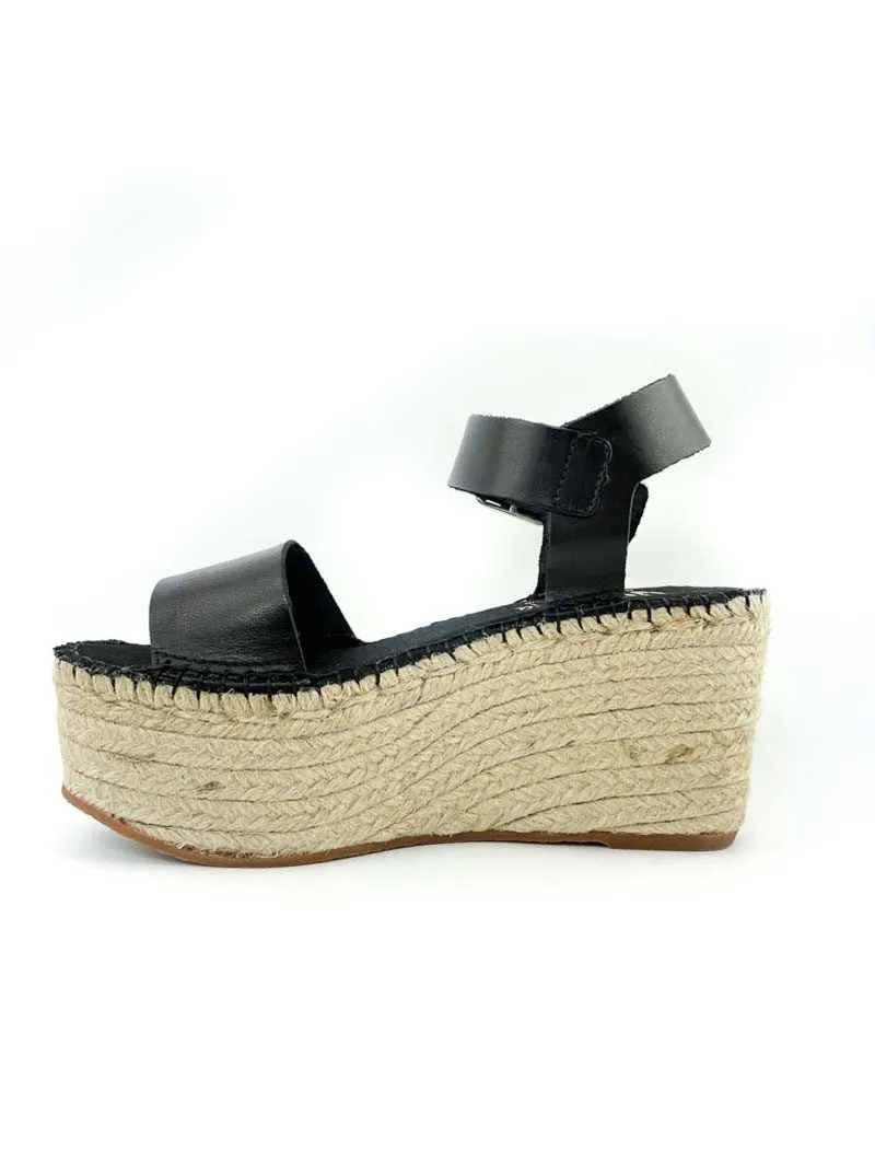 Sandalia con Plataforma Vidorreta 39600 Negro