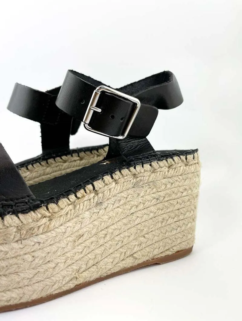 Sandalia con Plataforma Vidorreta 39600 Negro