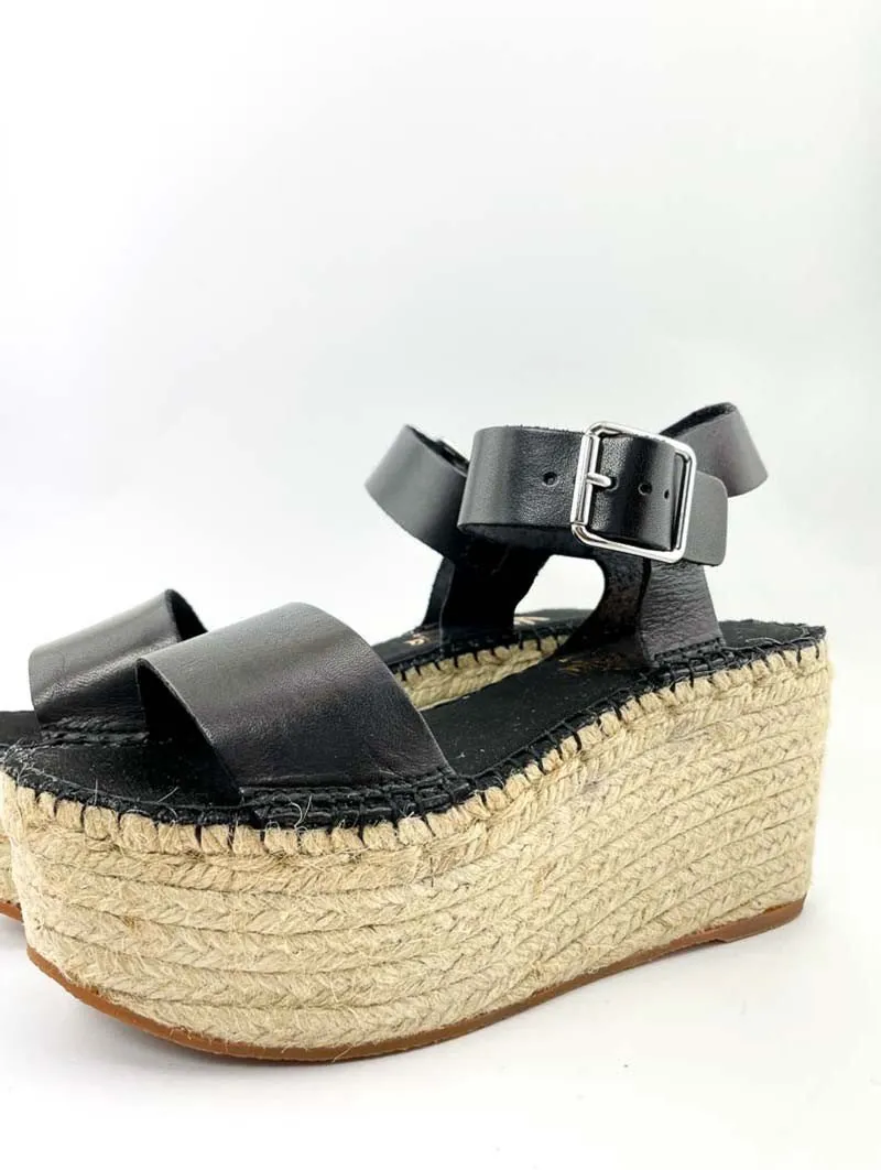 Sandalia con Plataforma Vidorreta 39600 Negro
