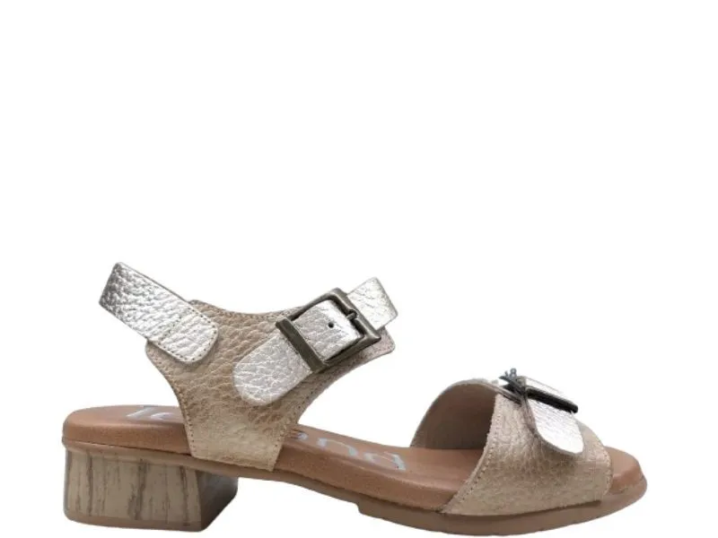SANDALIA DE TACÓN EN PIEL LEYLAND BEIGE 5605