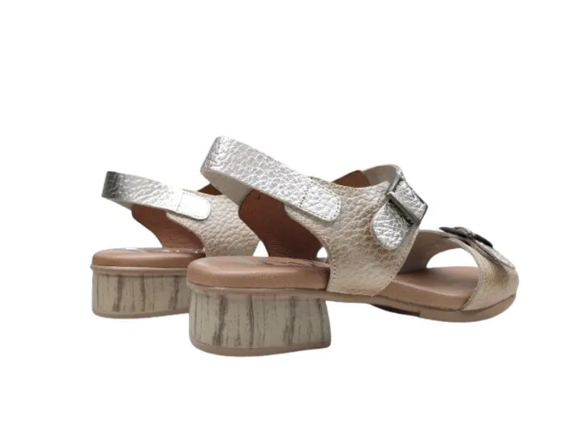SANDALIA DE TACÓN EN PIEL LEYLAND BEIGE 5605