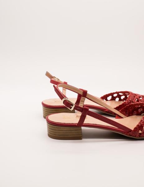 Sandalia Kess 21548 red trenzado de mujer.