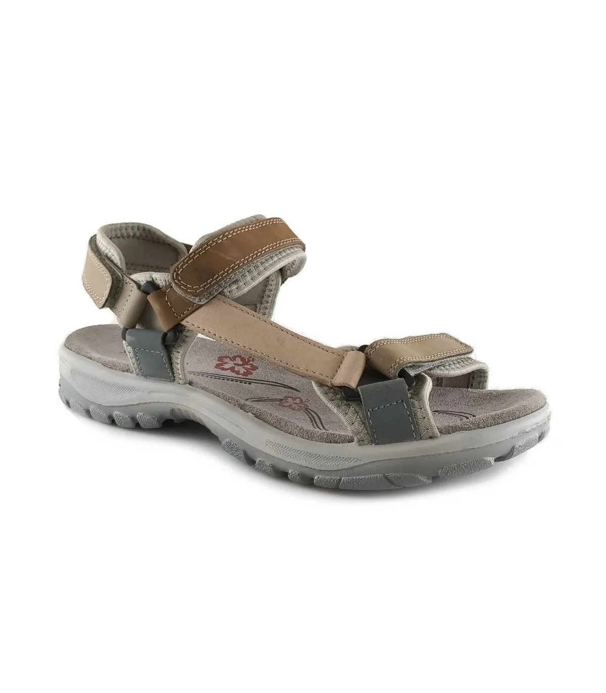 Sandalias con cierre de velcro para mujer