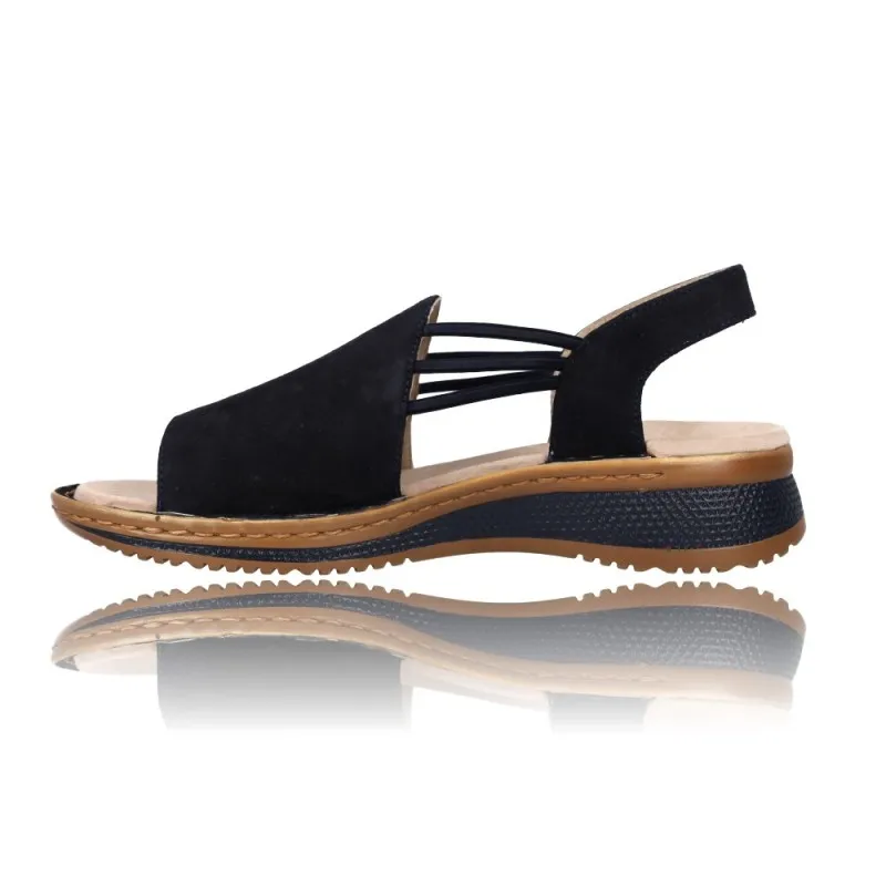 SANDALIAS CON CUñA PARA MUJER DE ARA SHOES 1229005 DISEñO CóMODO Y ELEGANTE