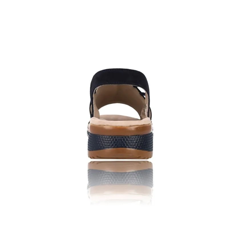 SANDALIAS CON CUñA PARA MUJER DE ARA SHOES 1229005 DISEñO CóMODO Y ELEGANTE