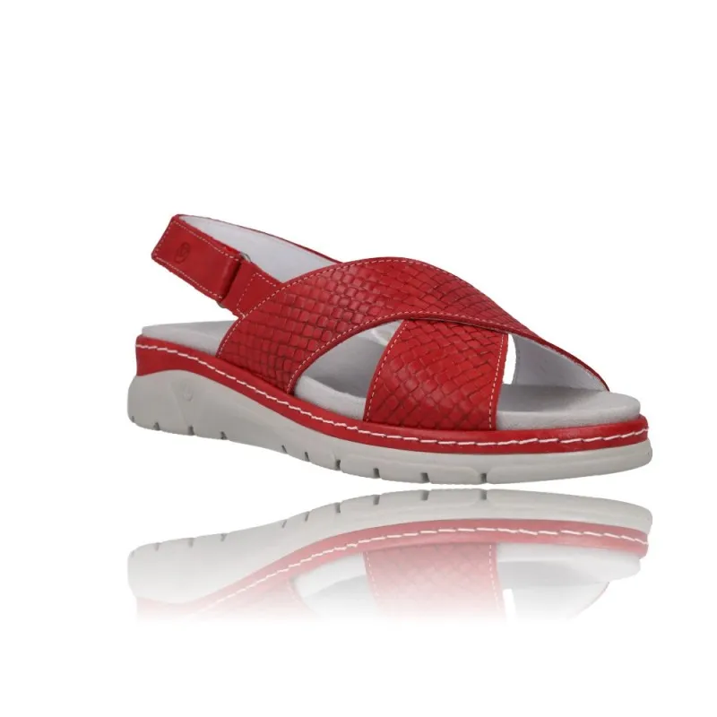 SANDALIAS CON CUñA PARA MUJER SUAVE 3355  PLANTILLA EXTRAíBLE