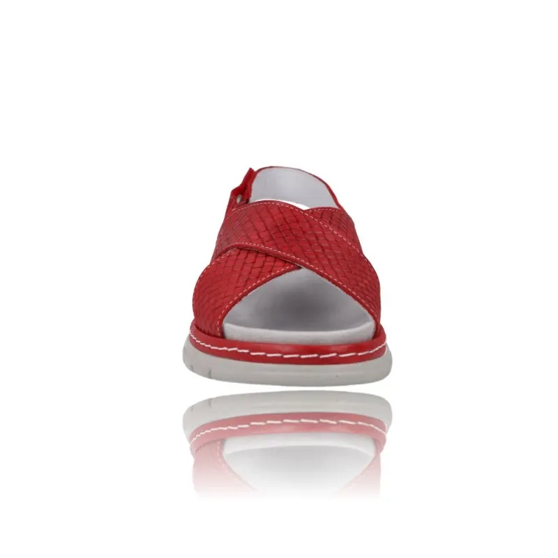 SANDALIAS CON CUñA PARA MUJER SUAVE 3355  PLANTILLA EXTRAíBLE