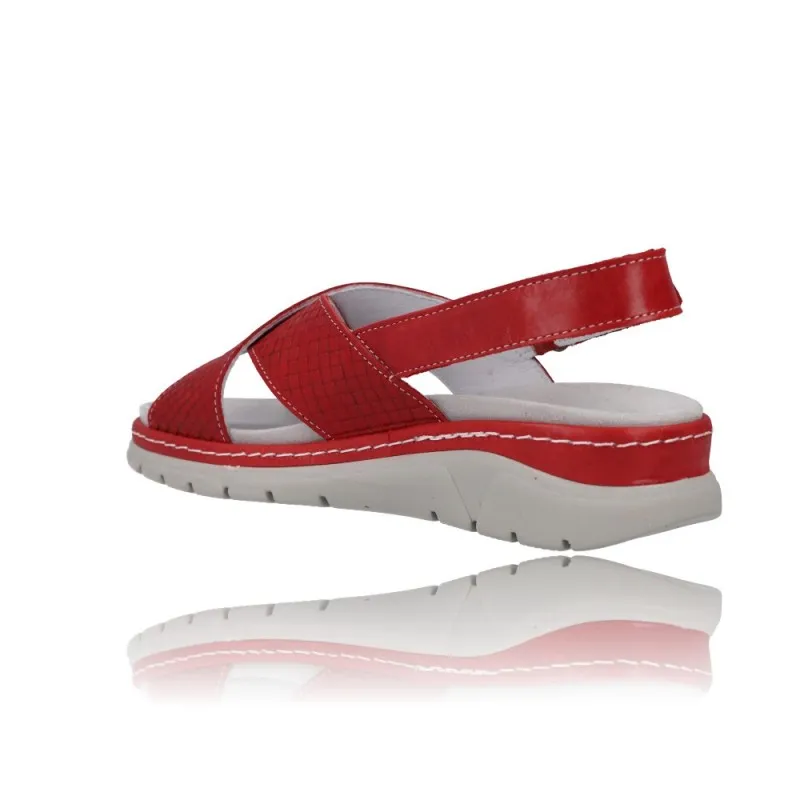 SANDALIAS CON CUñA PARA MUJER SUAVE 3355  PLANTILLA EXTRAíBLE
