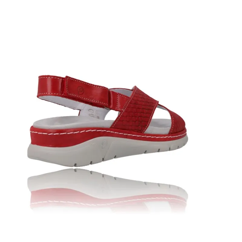 SANDALIAS CON CUñA PARA MUJER SUAVE 3355  PLANTILLA EXTRAíBLE