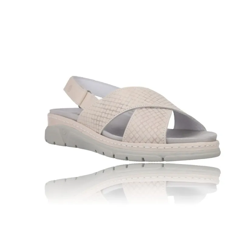 SANDALIAS CON CUñA PARA MUJER SUAVE 3355  PLANTILLA EXTRAíBLE