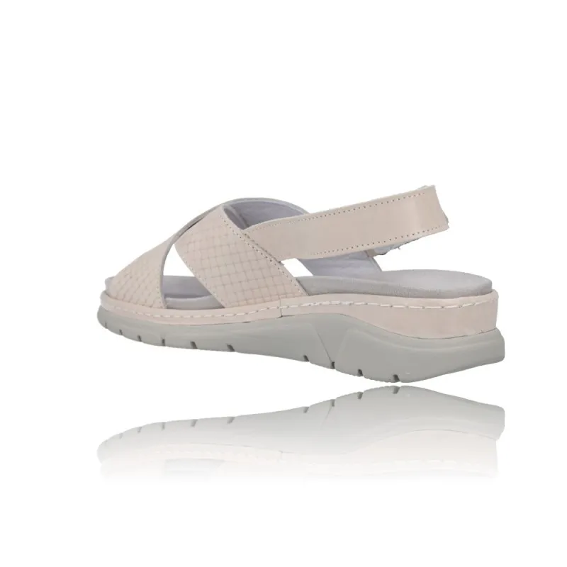 SANDALIAS CON CUñA PARA MUJER SUAVE 3355  PLANTILLA EXTRAíBLE