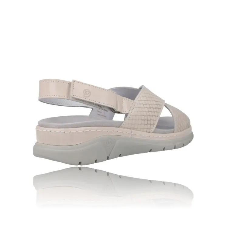 SANDALIAS CON CUñA PARA MUJER SUAVE 3355  PLANTILLA EXTRAíBLE