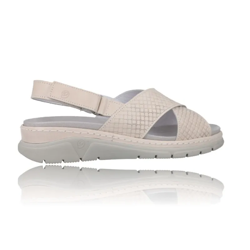 SANDALIAS CON CUñA PARA MUJER SUAVE 3355  PLANTILLA EXTRAíBLE