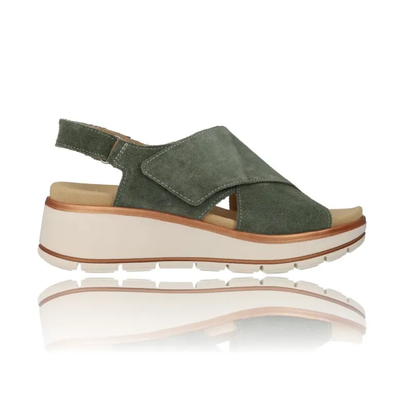SANDALIAS CON CUñA Y TIRAS CRUZADAS PARA MUJER DE ARA SHOES 1242404