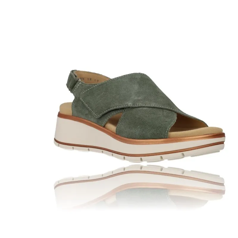 SANDALIAS CON CUñA Y TIRAS CRUZADAS PARA MUJER DE ARA SHOES 1242404