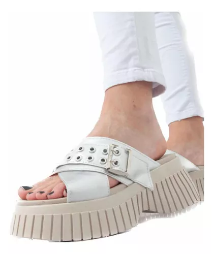 SANDALIAS DE DAMA VERANO PLATAFORMA MODA ECO CUERO ART800