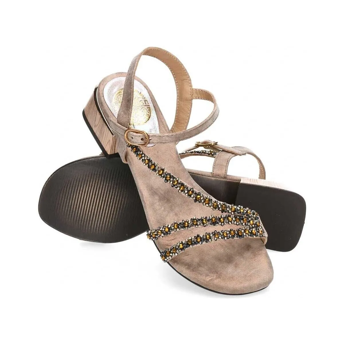 SANDALIAS PEDRERÍA ST GALLEN OLBIA TAUPE