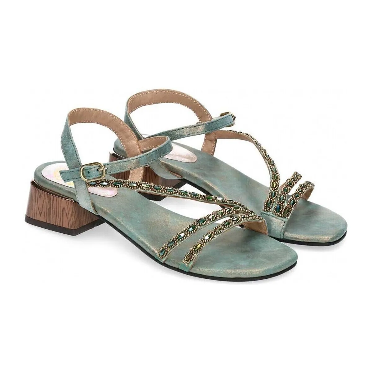SANDALIAS PEDRERÍA ST GALLEN OLBIA TURQUESA