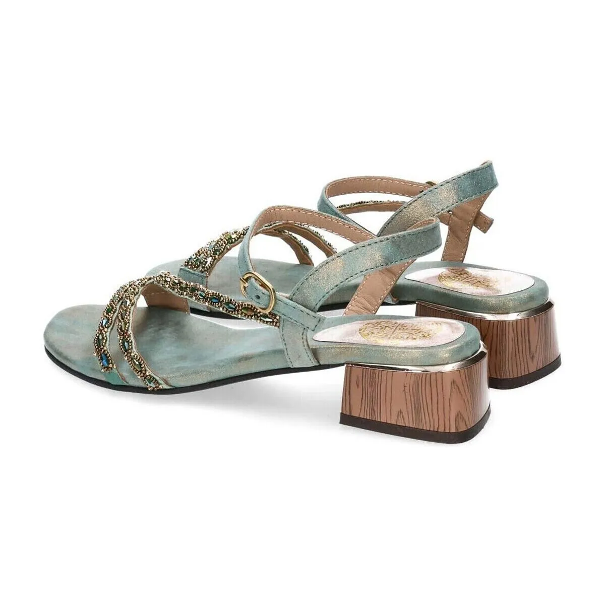 SANDALIAS PEDRERÍA ST GALLEN OLBIA TURQUESA