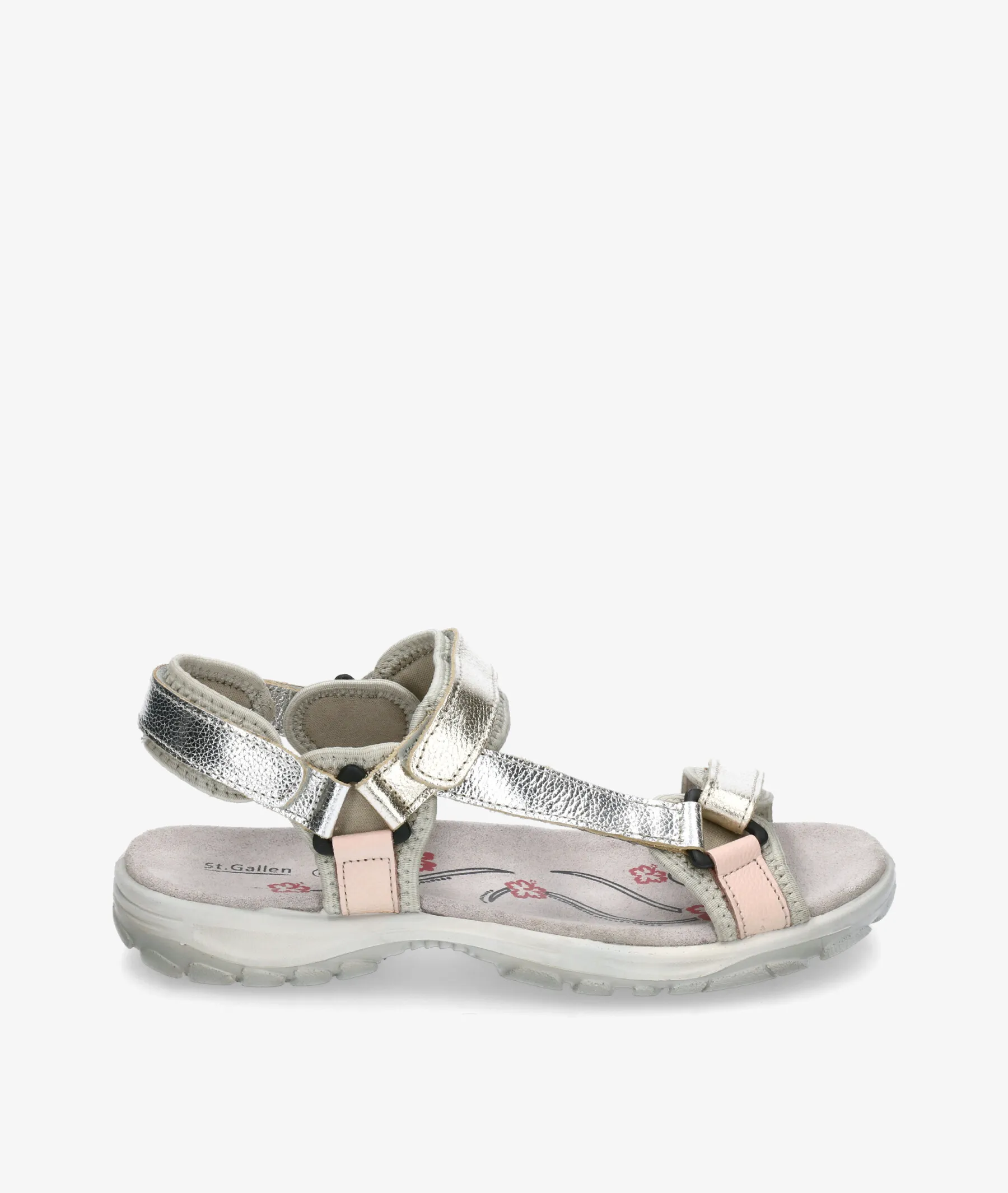 Sandalias St. Gallen  BIDASOA  en platino