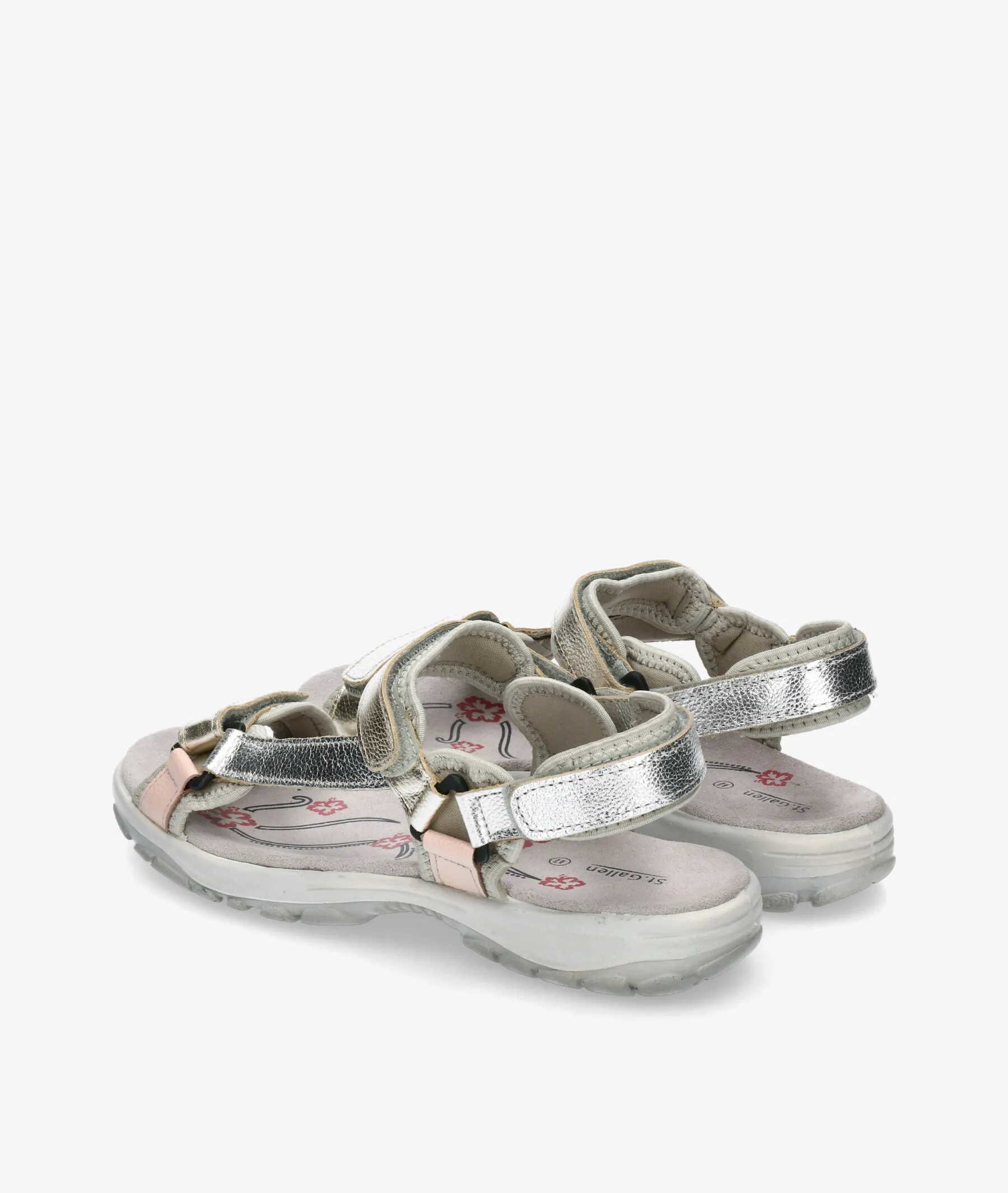 Sandalias St. Gallen  BIDASOA  en platino
