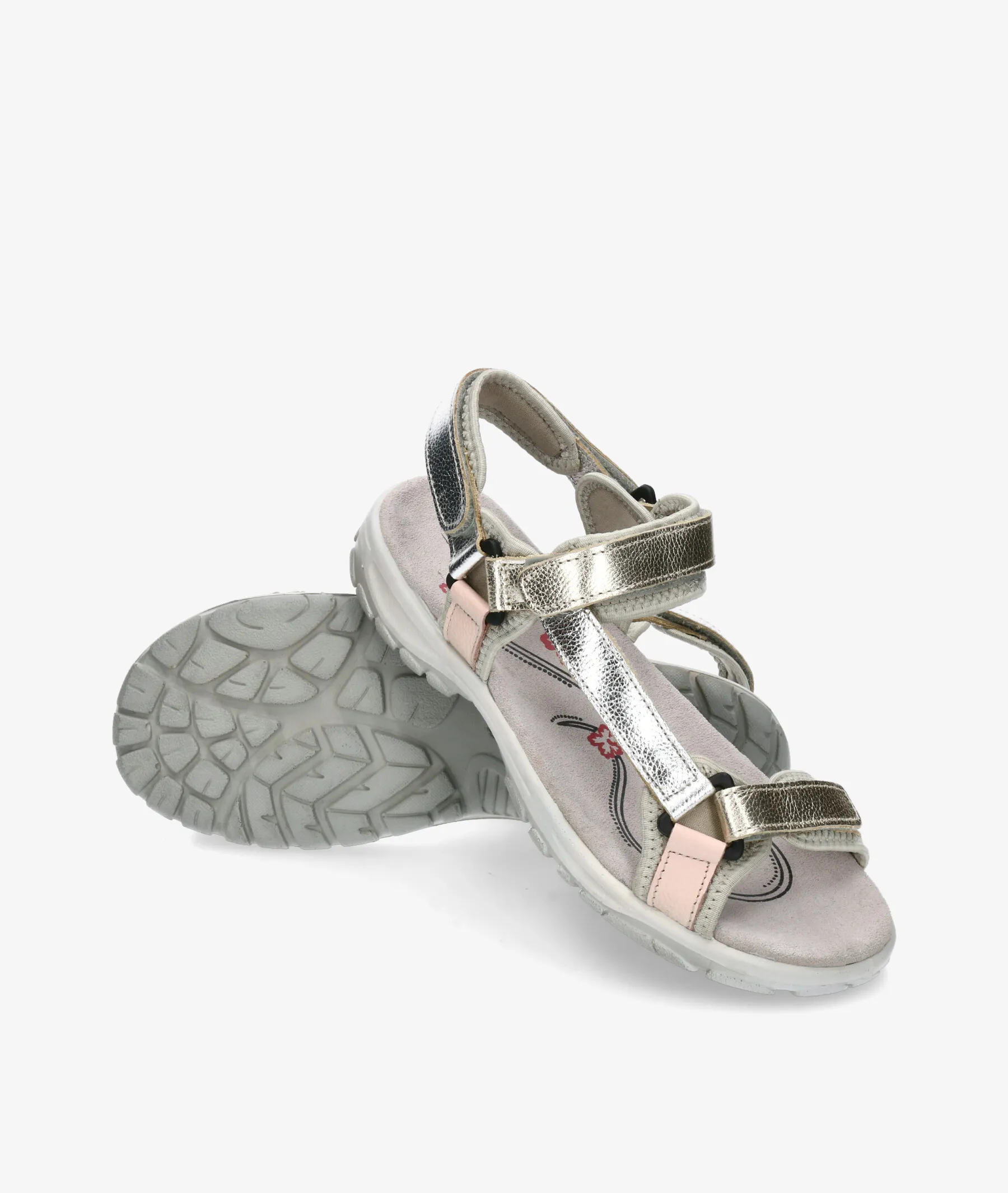 Sandalias St. Gallen  BIDASOA  en platino