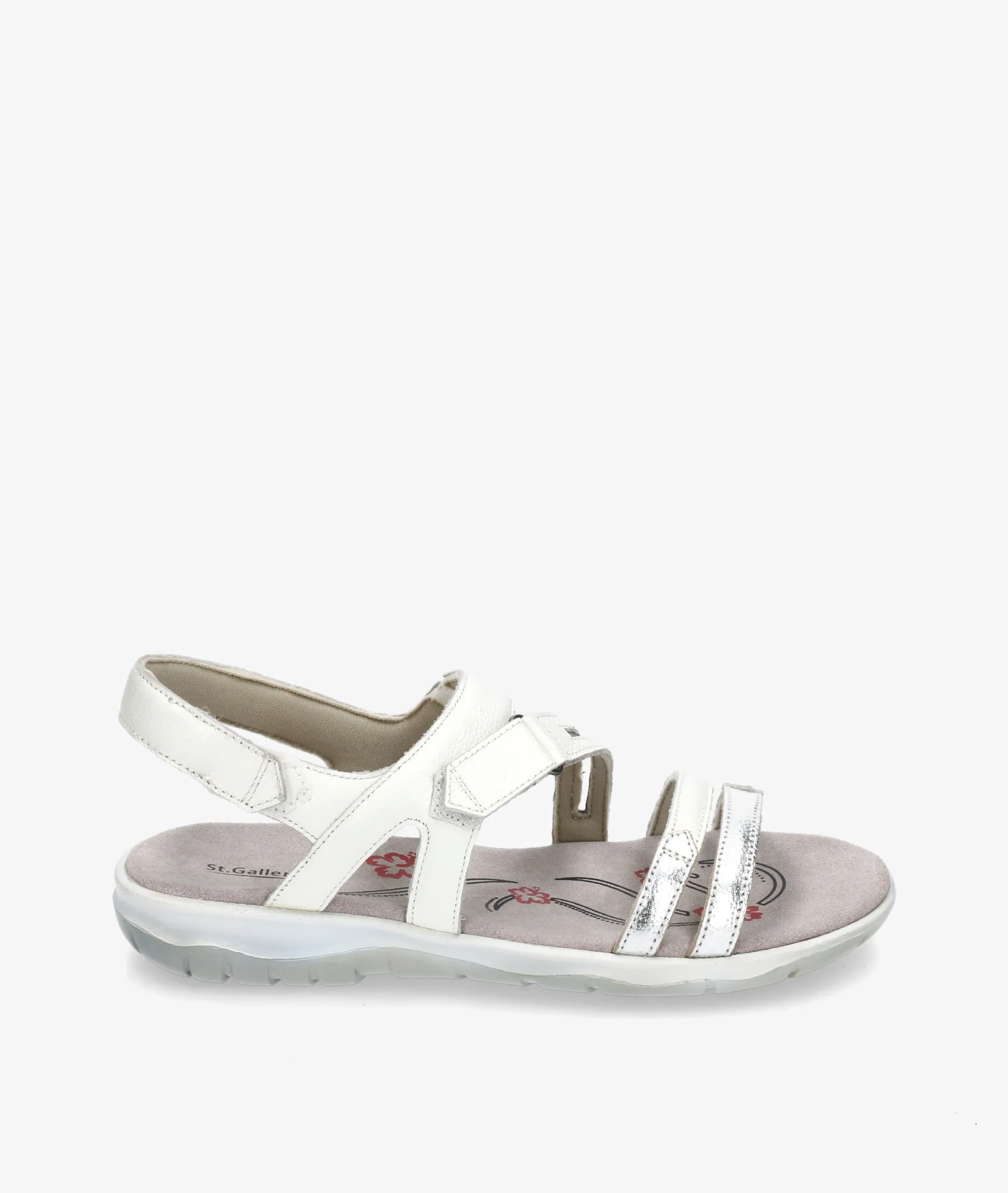 Sandalias St. Gallen  SANTANDER en blanco