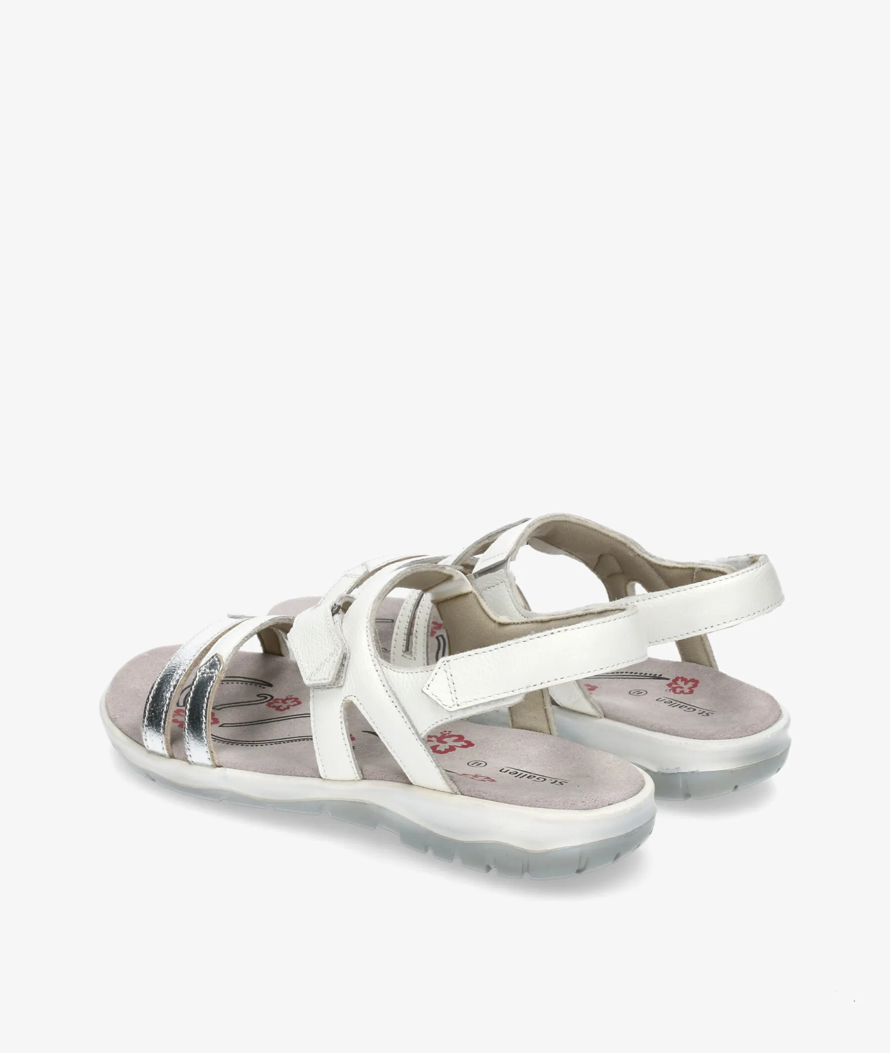Sandalias St. Gallen  SANTANDER en blanco