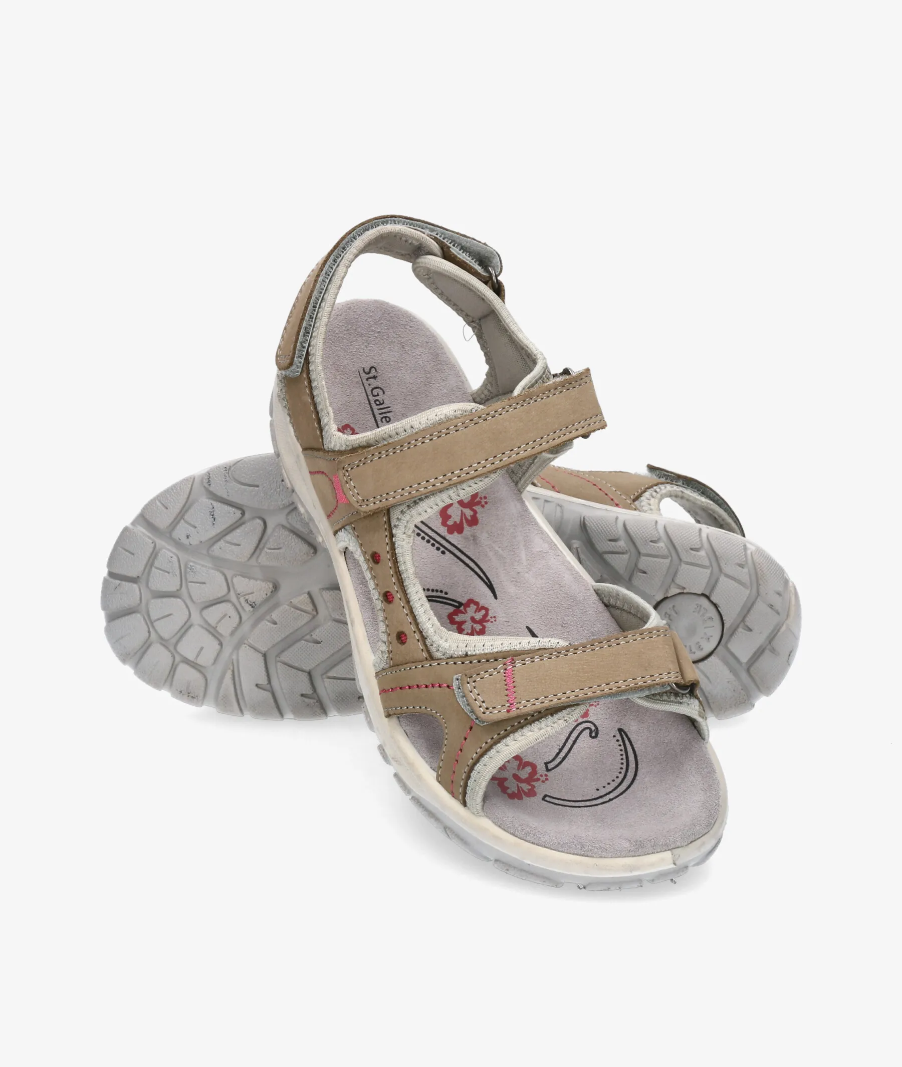 Sandalias St. Gallen  TER  en nobuck taupe