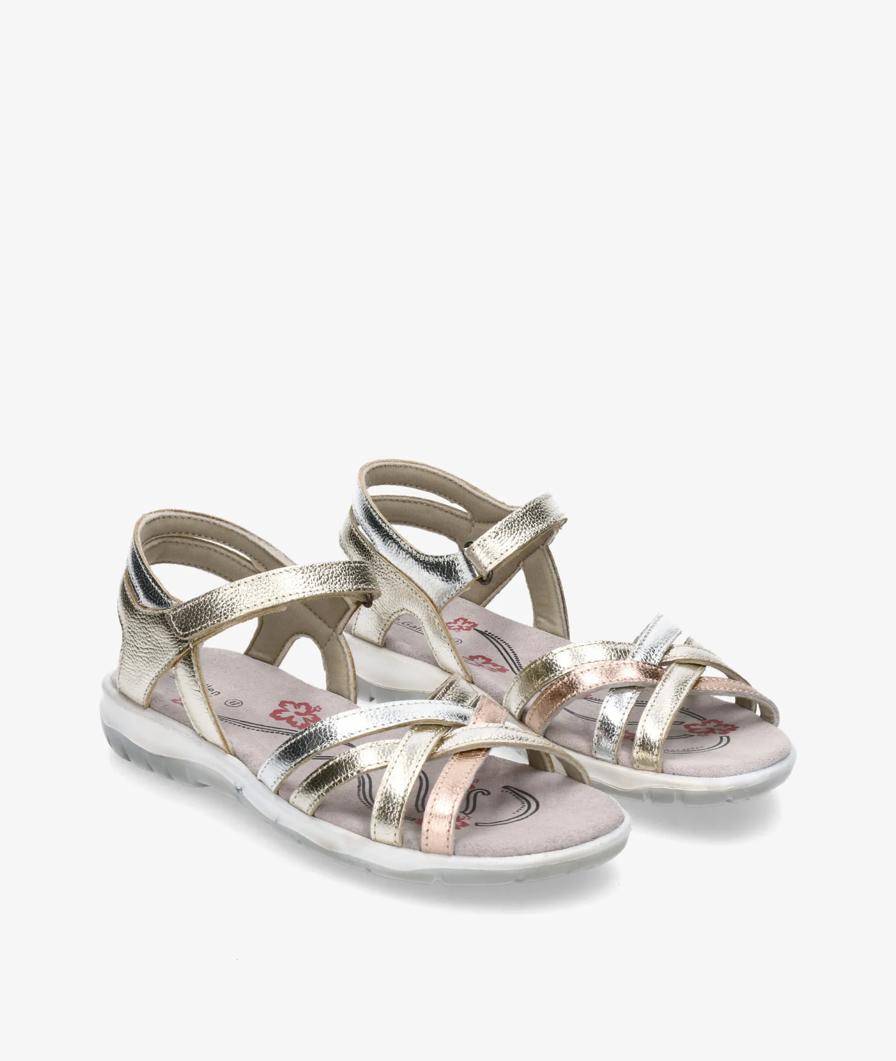 Sandalias St. Gallen  VITORIA  en platino