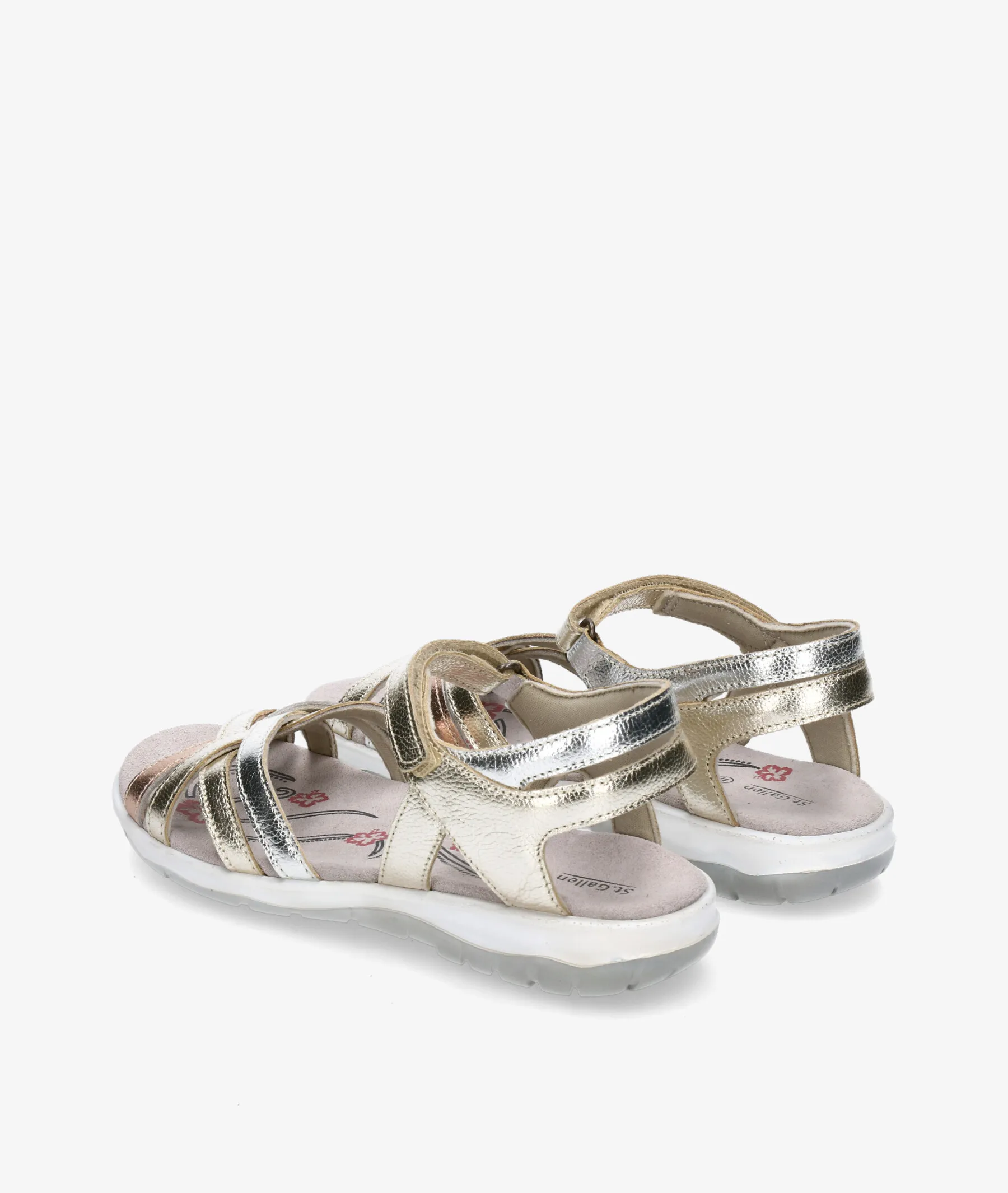 Sandalias St. Gallen  VITORIA  en platino