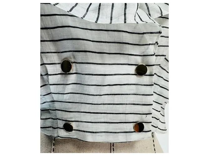 Sandro Tops Negro Blanco 