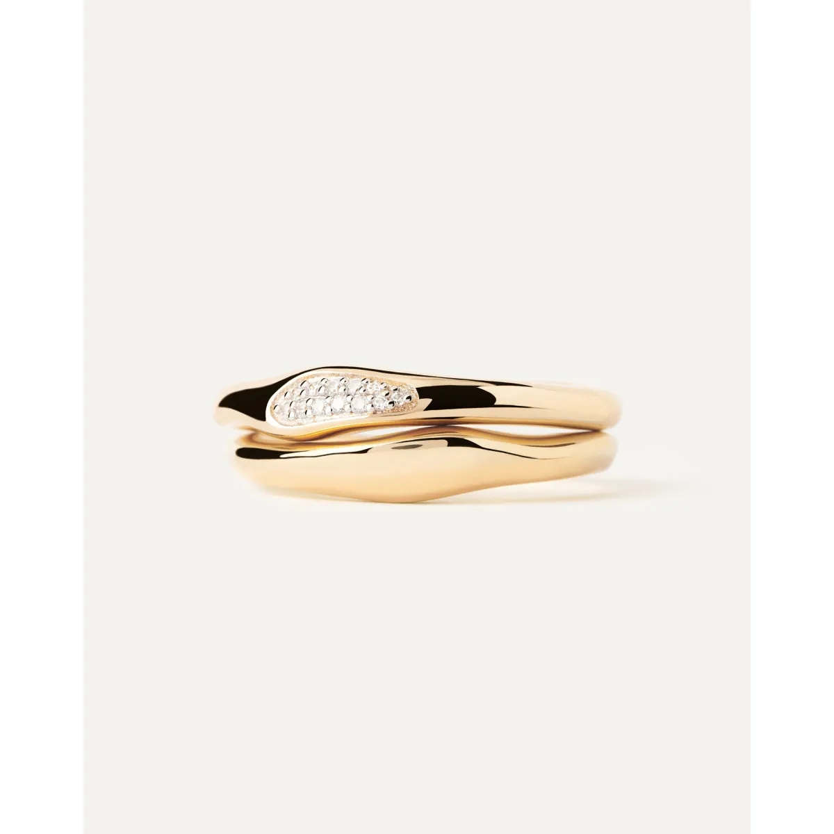 SET DE ANILLOS ONDA.  PDPAOLA