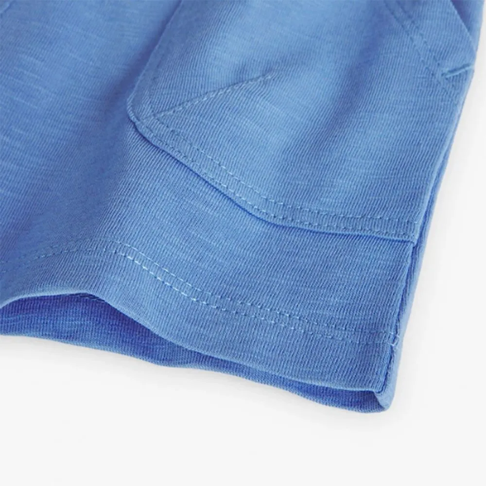 Short punto flamé de bebé niña Boboli 298054 AZULINA CORDONETS