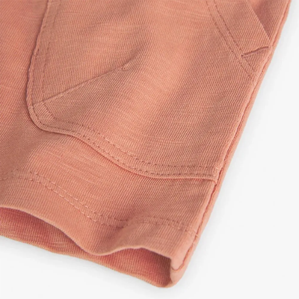 Short punto flamé de bebé niña Boboli 298054 SALMON CORDONETS