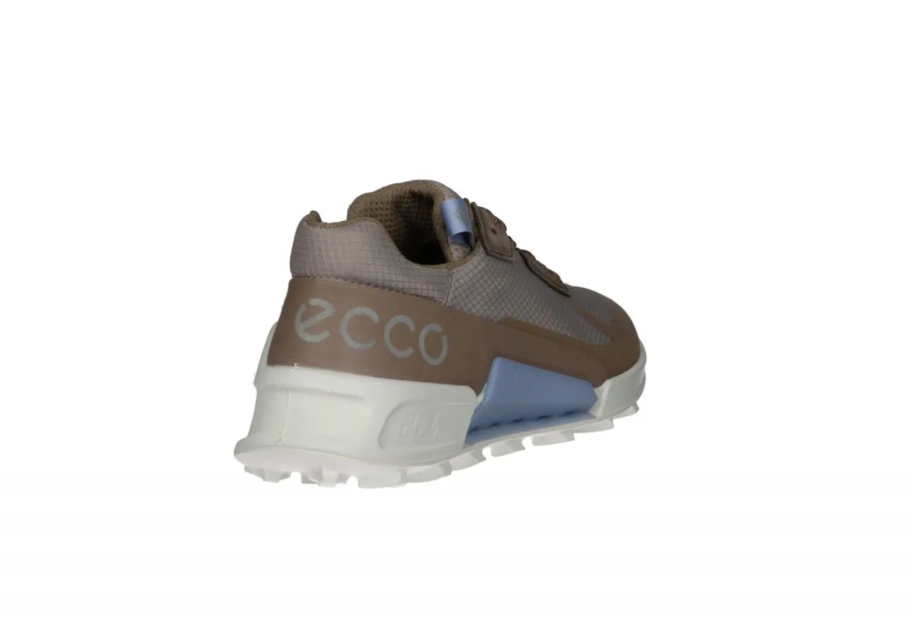 Sneaker Goretex Nylon Taupe Talon Ecco Lateral Pieza Goma Azul