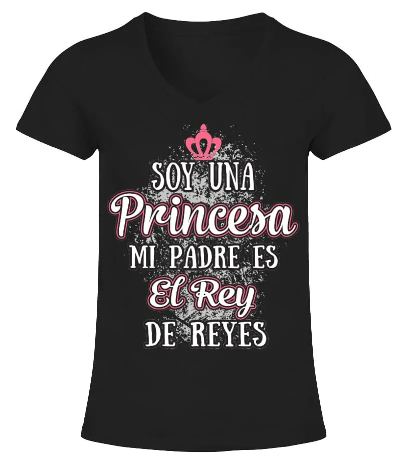 SOY UNA PRINCESA Camiseta cuello pico Mujer
