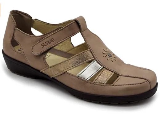 Suave by Leyland – Sandalia Cerrada Velcro con: Velcro para: Mujer 3431