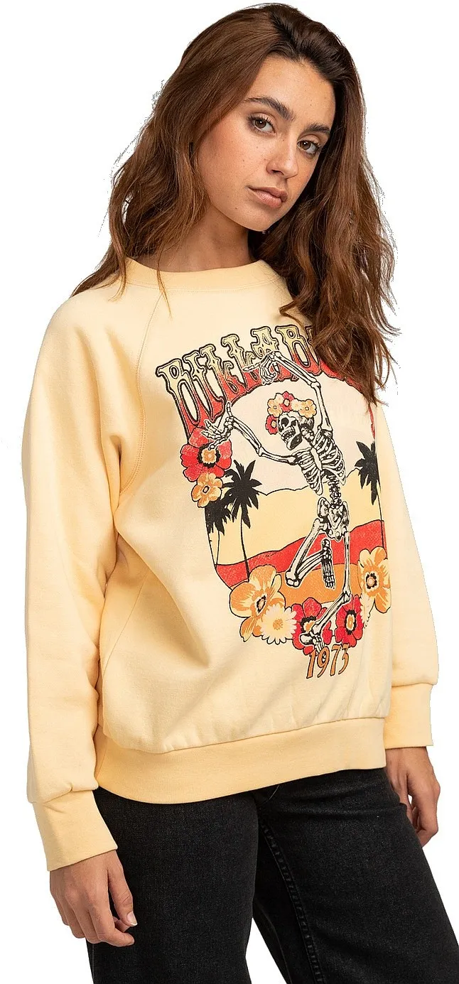 SUDADERA BILLABONG SHRUNKEN CREW  BUTTERMILK  WOMEN´S