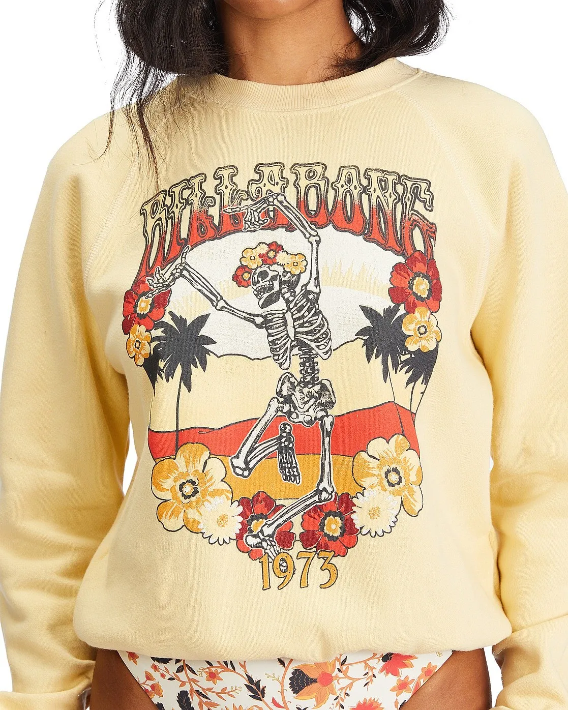 SUDADERA BILLABONG SHRUNKEN CREW  BUTTERMILK  WOMEN´S