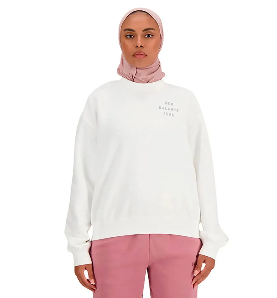 Sudadera Casual_Mujer_NEW BALANCE Iconic Collegiate Fleece Crew