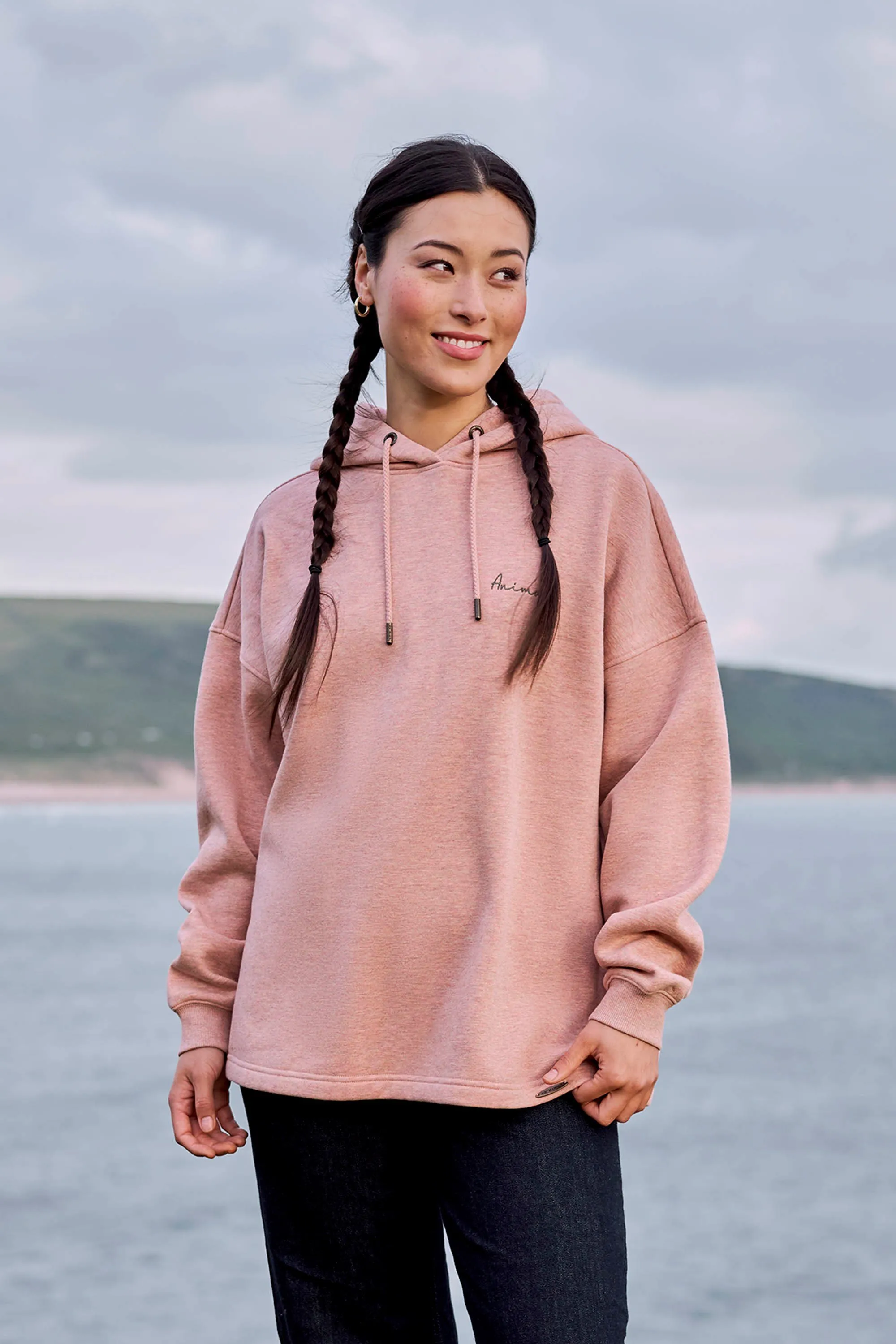 Sudadera holgada ecológica con capucha para mujer Amber