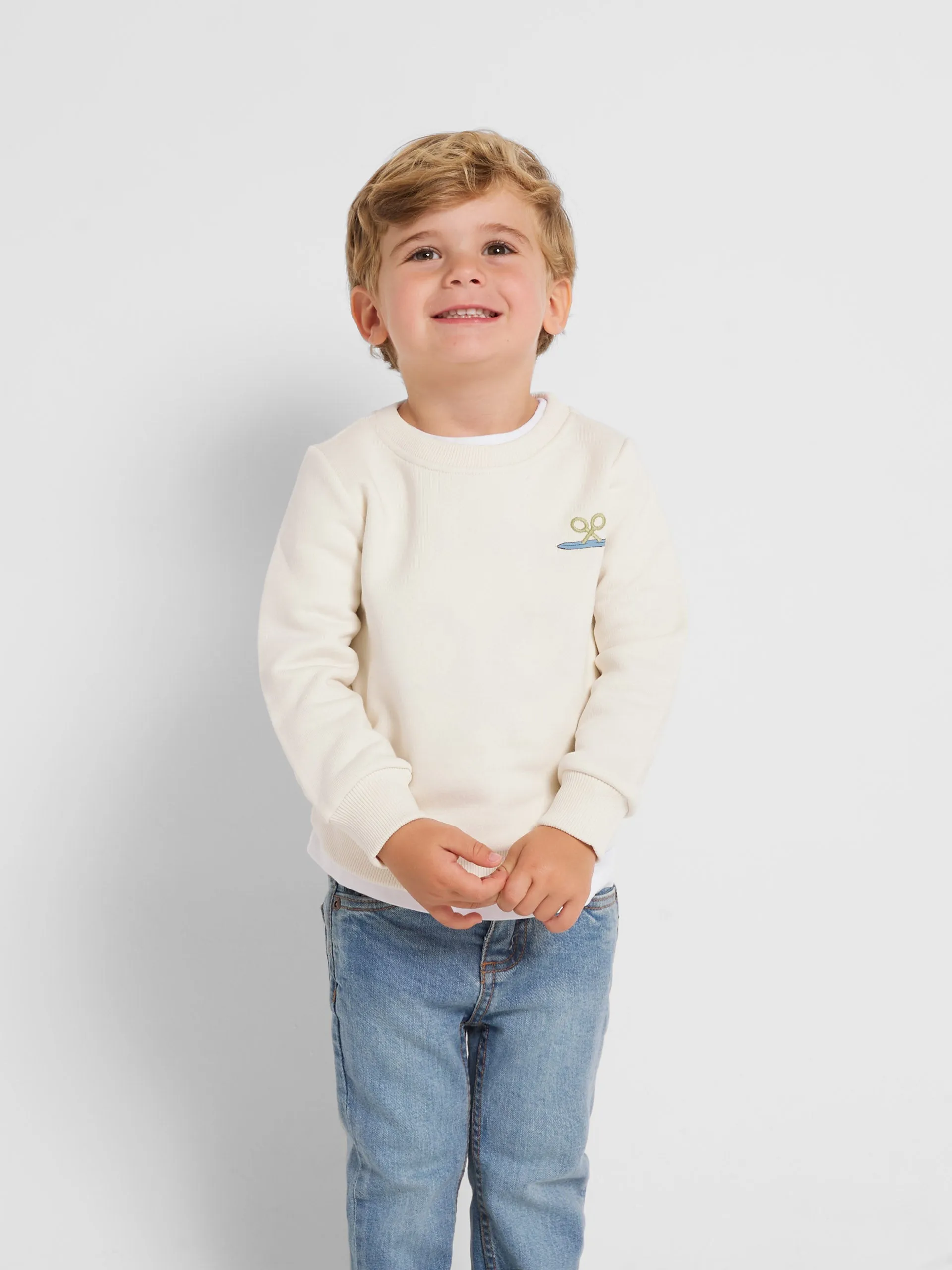 Sudadera kids furgoneta crema